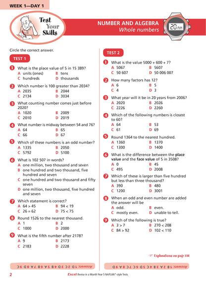 Excel Revise in a Month Year 5 NAPLAN*-style Tests