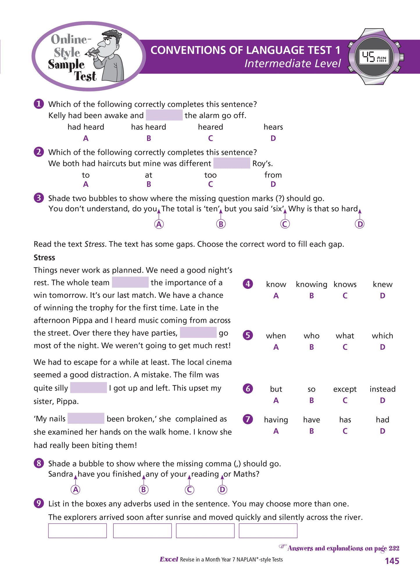 Excel Revise in a Month Year 7 NAPLAN*-style Tests