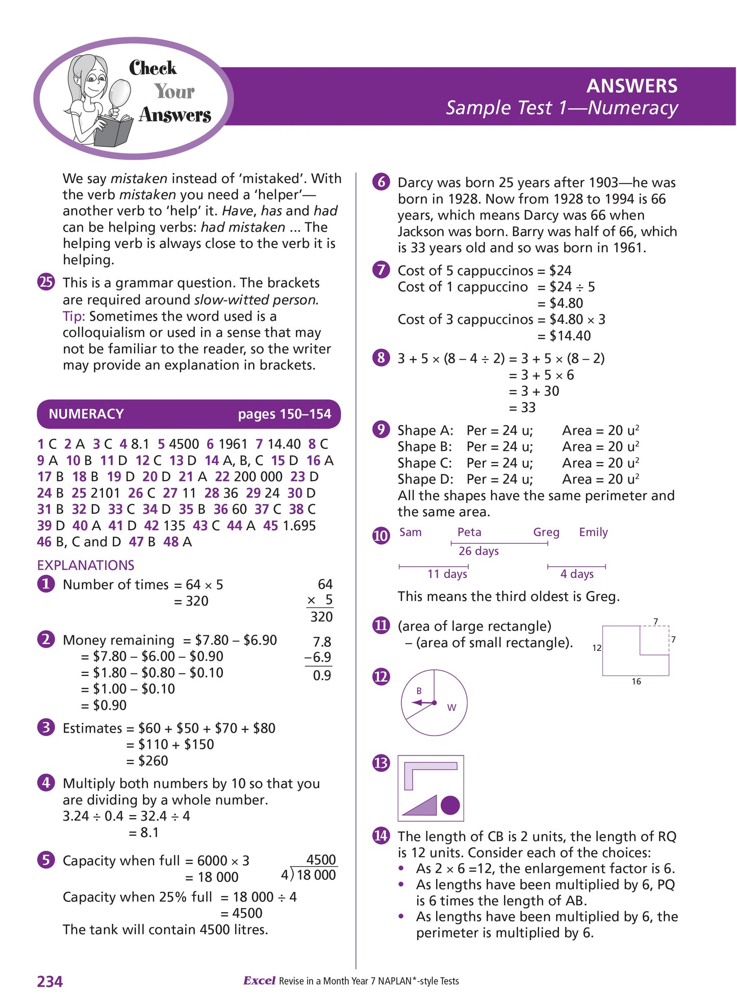 Excel Revise in a Month Year 7 NAPLAN*-style Tests