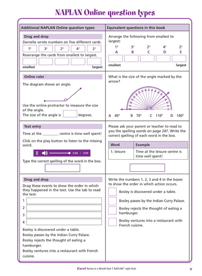 Excel Revise in a Month Year 7 NAPLAN*-style Tests