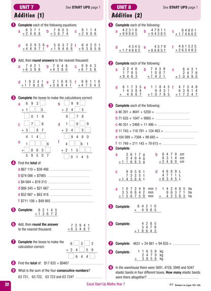 Excel Advanced Skills - Start Up Maths - Year 7