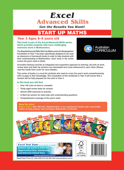 Excel Advanced Skills - Start Up Maths - Year 3