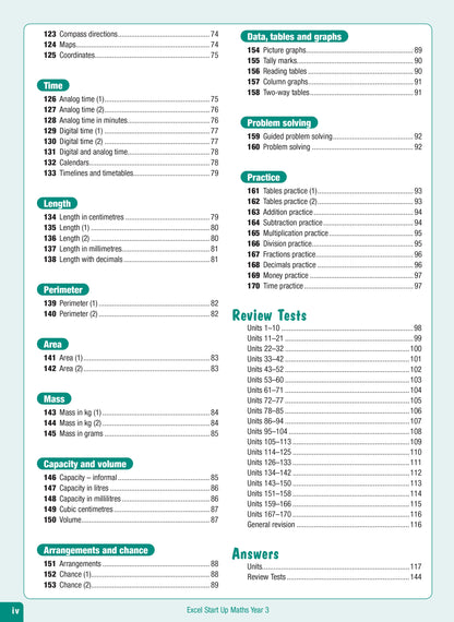 Excel Advanced Skills - Start Up Maths - Year 3