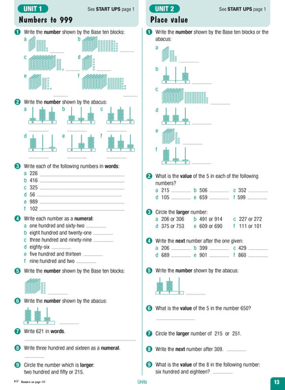 Excel Advanced Skills - Start Up Maths - Year 3