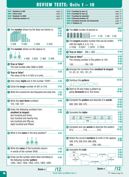Excel Advanced Skills - Start Up Maths - Year 3