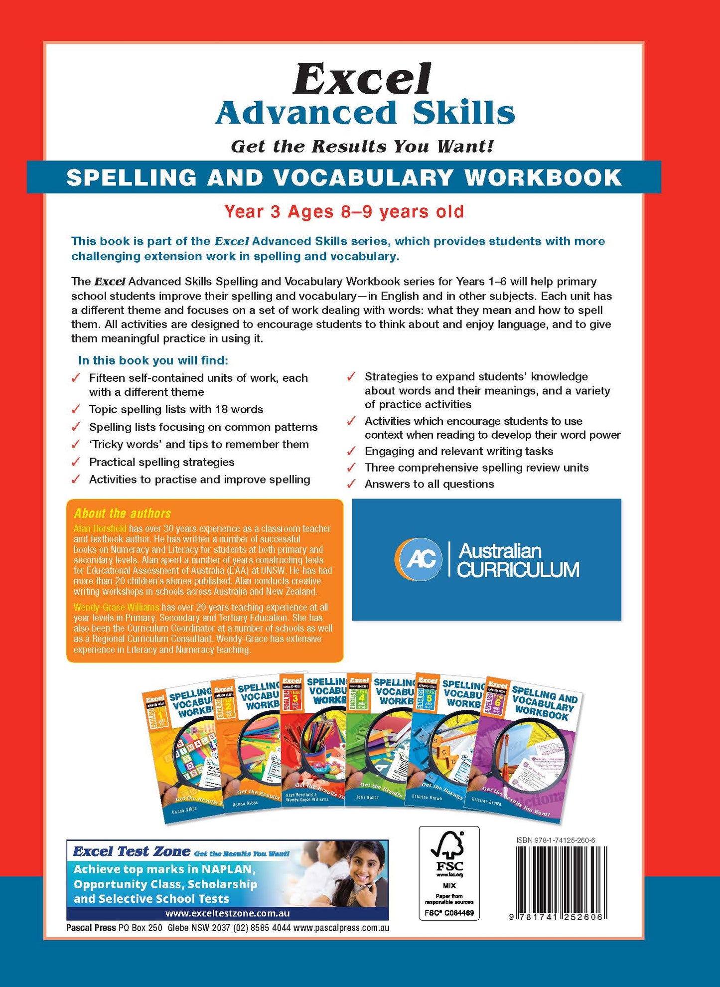 Excel Advanced Skills - Spelling and Vocabulary Workbook Year 3