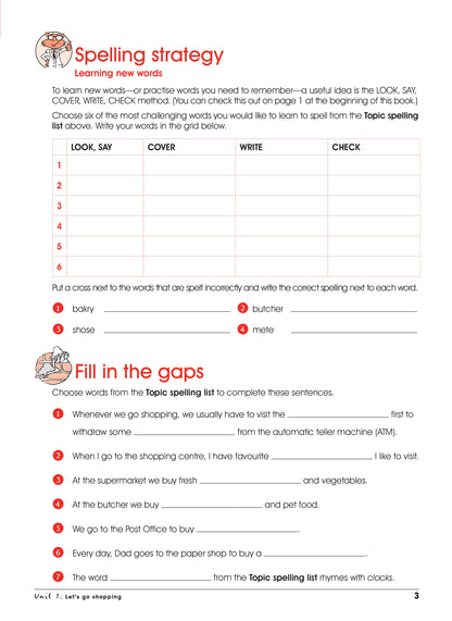 Excel Advanced Skills - Spelling and Vocabulary Workbook Year 3