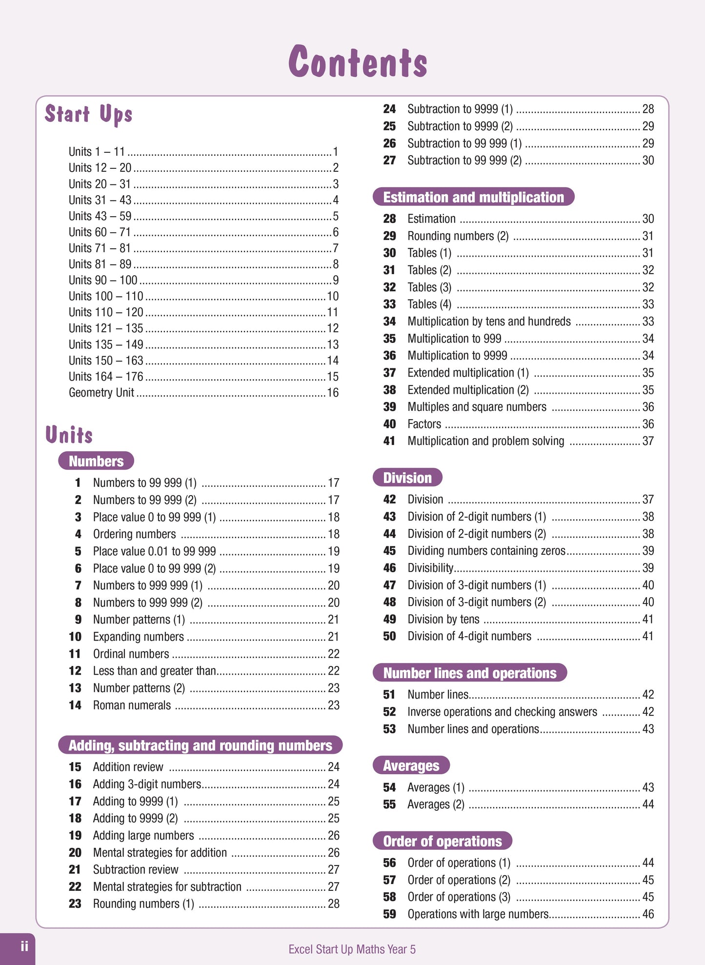 Excel Advanced Skills - Start Up Maths - Year 5