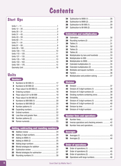 Excel Advanced Skills - Start Up Maths - Year 5