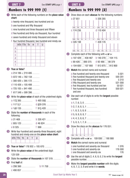 Excel Advanced Skills - Start Up Maths - Year 5
