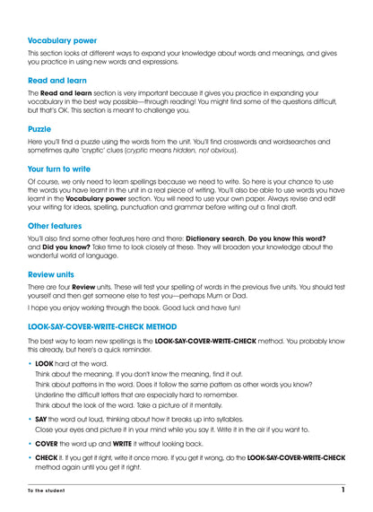Excel Advanced Skills - Spelling and Vocabulary Workbook Year 5