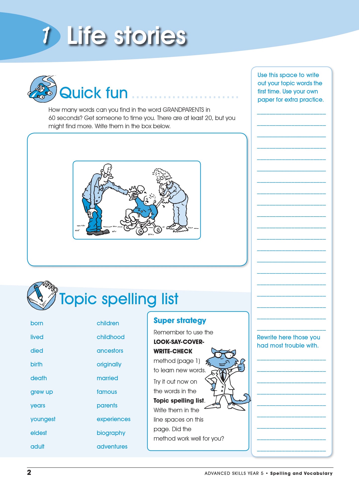 Excel Advanced Skills - Spelling and Vocabulary Workbook Year 5