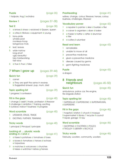 Excel Advanced Skills - Spelling and Vocabulary Workbook Year 4