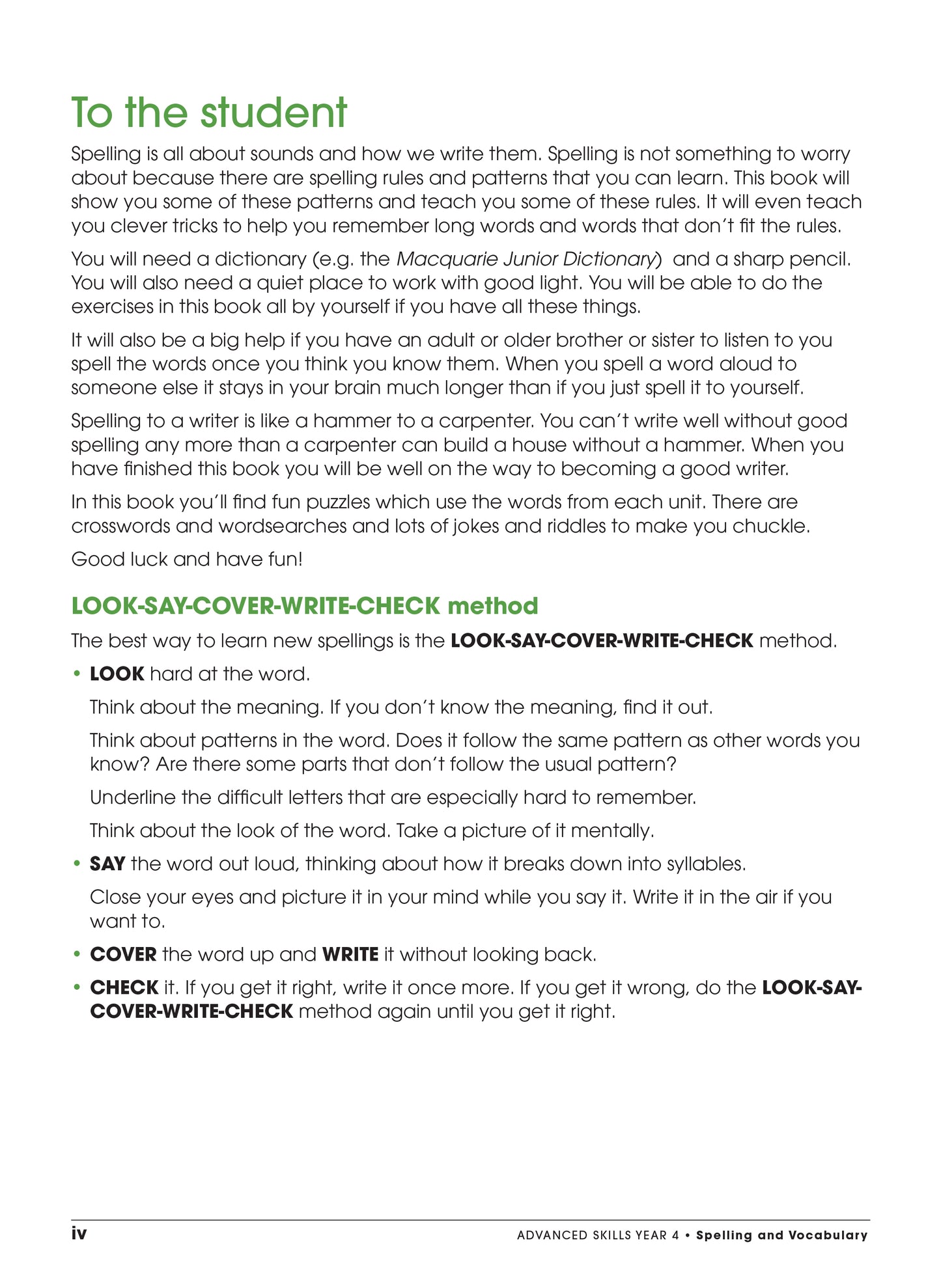 Excel Advanced Skills English Book Pack Year 4