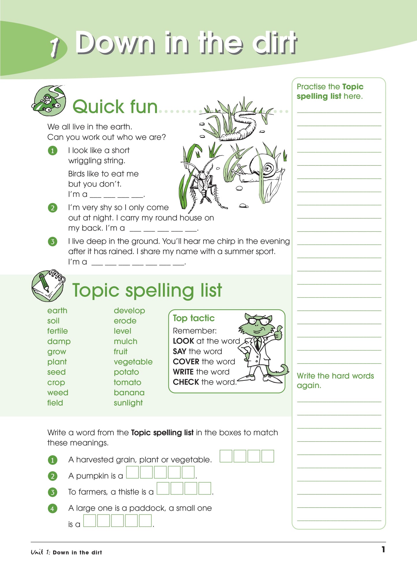 Excel Advanced Skills - Spelling and Vocabulary Workbook Year 4