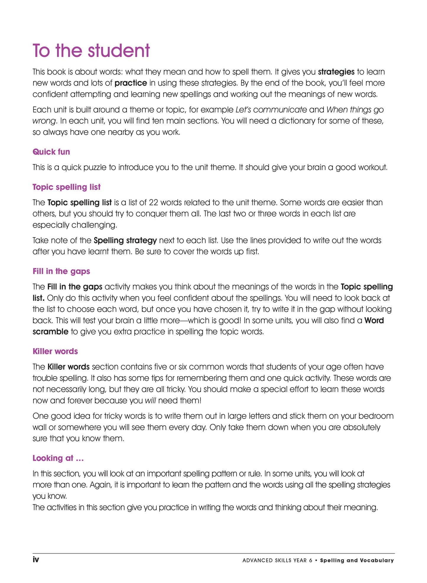 Excel Advanced Skills English Book Pack Year 6