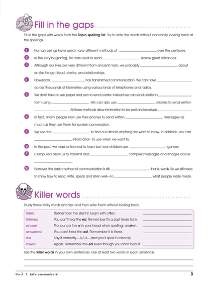 Excel Advanced Skills - Spelling and Vocabulary Workbook Year 6