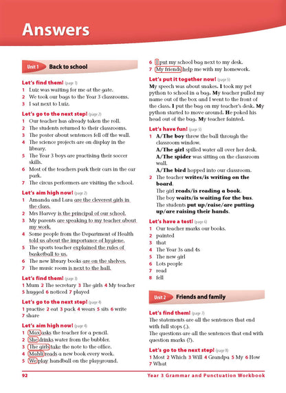 Excel Advanced Skills - Grammar and Punctuation Workbook Year 3