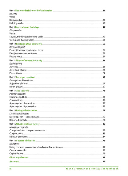 Excel Advanced Skills - Grammar and Punctuation Workbook Year 4