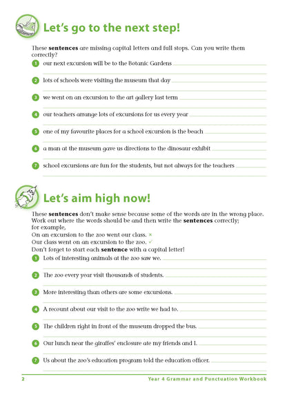 Excel Advanced Skills - Grammar and Punctuation Workbook Year 4