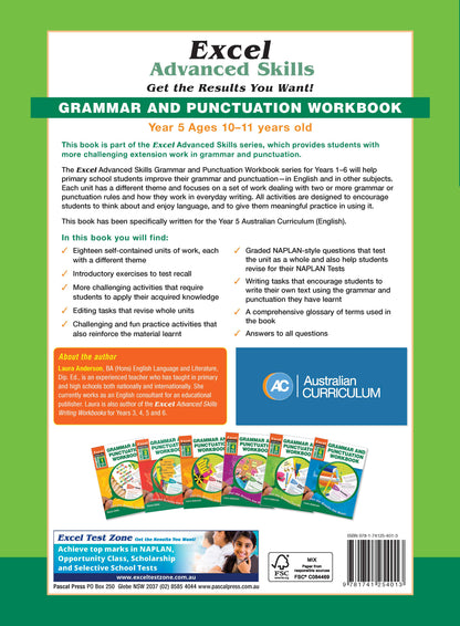Excel Advanced Skills - Grammar and Punctuation Workbook Year 5