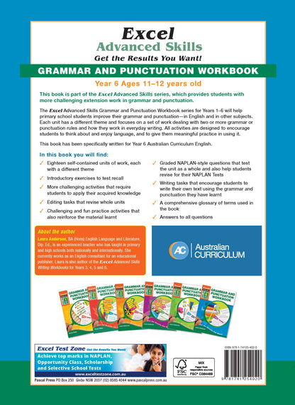 Excel Advanced Skills - Grammar and Punctuation Workbook Year 6