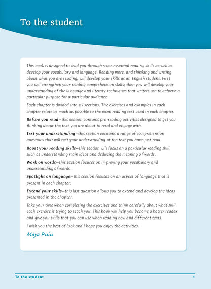 Excel Essential Skills - Reading and Vocabulary Workbook Years 7-8