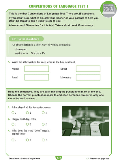 Excel Year 2 NAPLAN*-style Tests