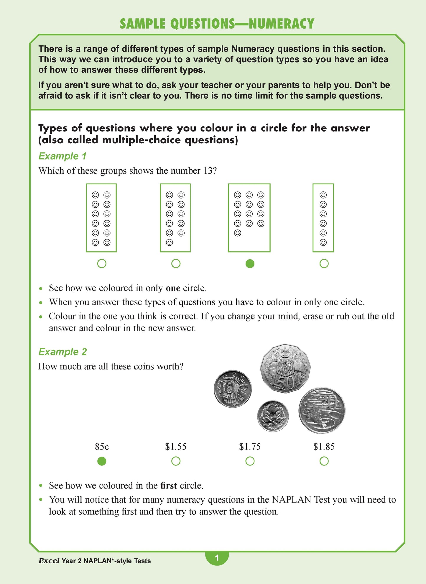 Excel Year 2 NAPLAN*-style Tests