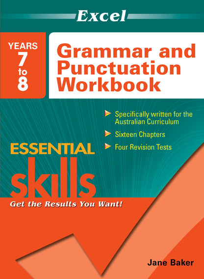 Excel Essential Skills - Grammar and Punctuation Workbooks Years 7-8