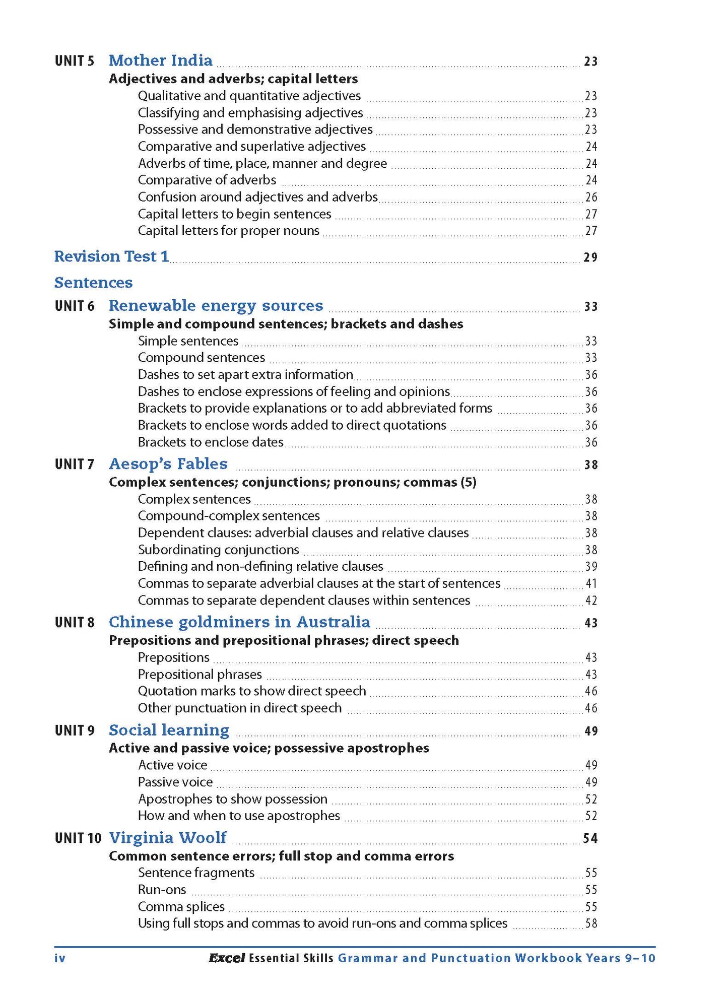 Excel English Book Pack Years 9-10