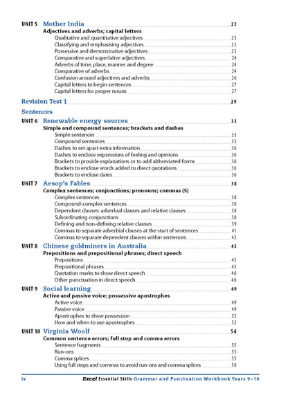 Excel English Book Pack Years 9-10