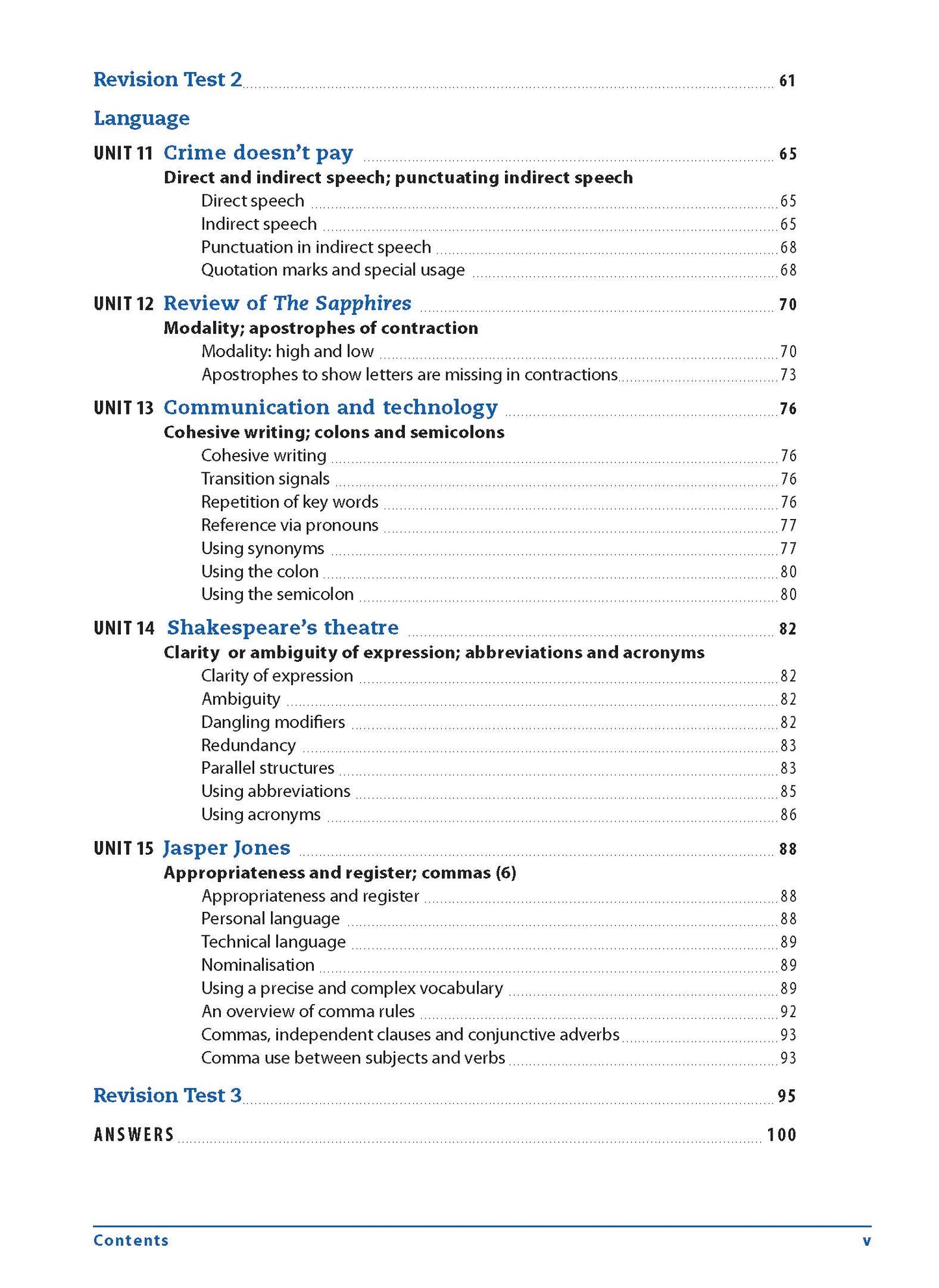 Excel Essential Skills - Grammar & Punctuation Workbook Years 9-10