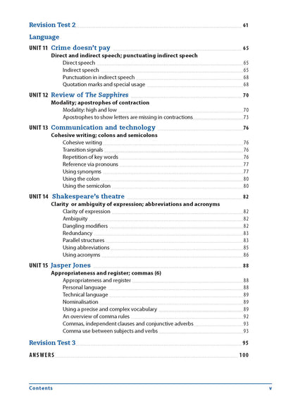 Excel Essential Skills - Grammar & Punctuation Workbook Years 9-10