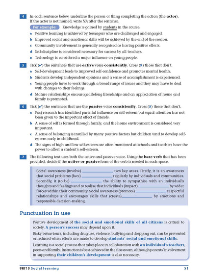 Excel Essential Skills - Grammar & Punctuation Workbook Years 9-10