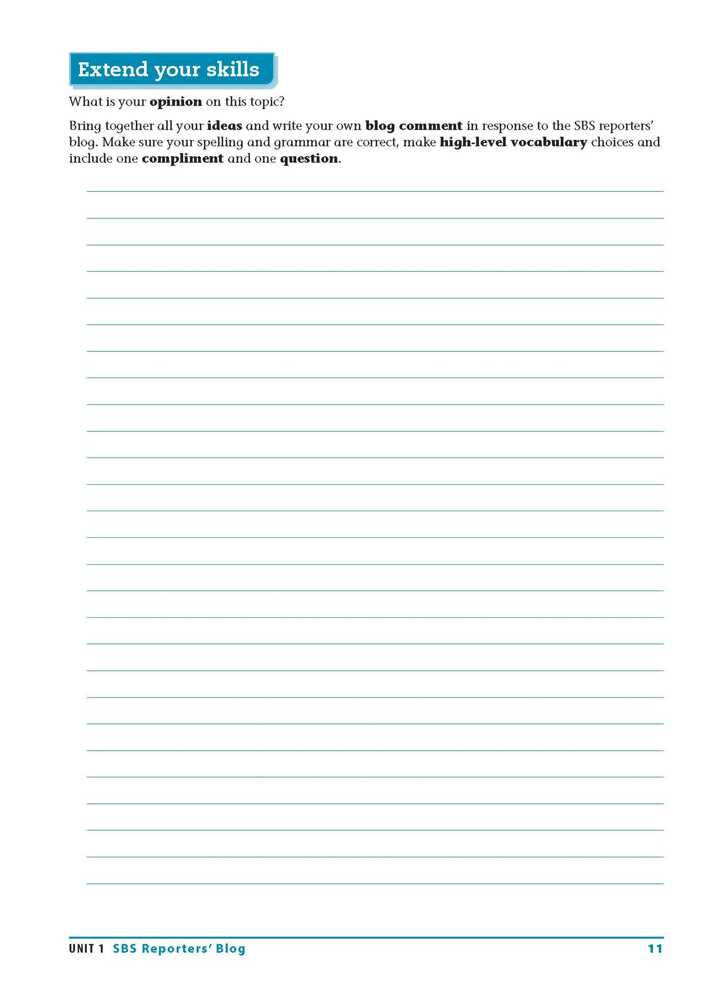 Excel Essential Skills - Reading and Vocabulary Workbook Years 9-10