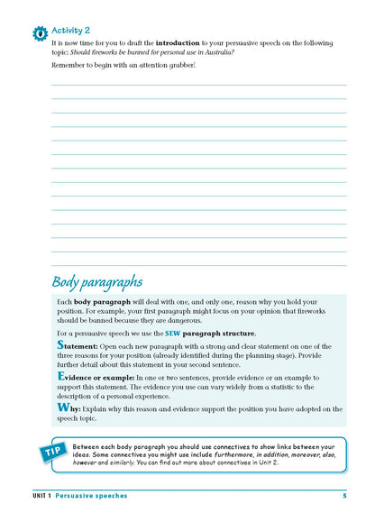 Excel Essential Skills - Writing & Spelling Workbook Years 7-8