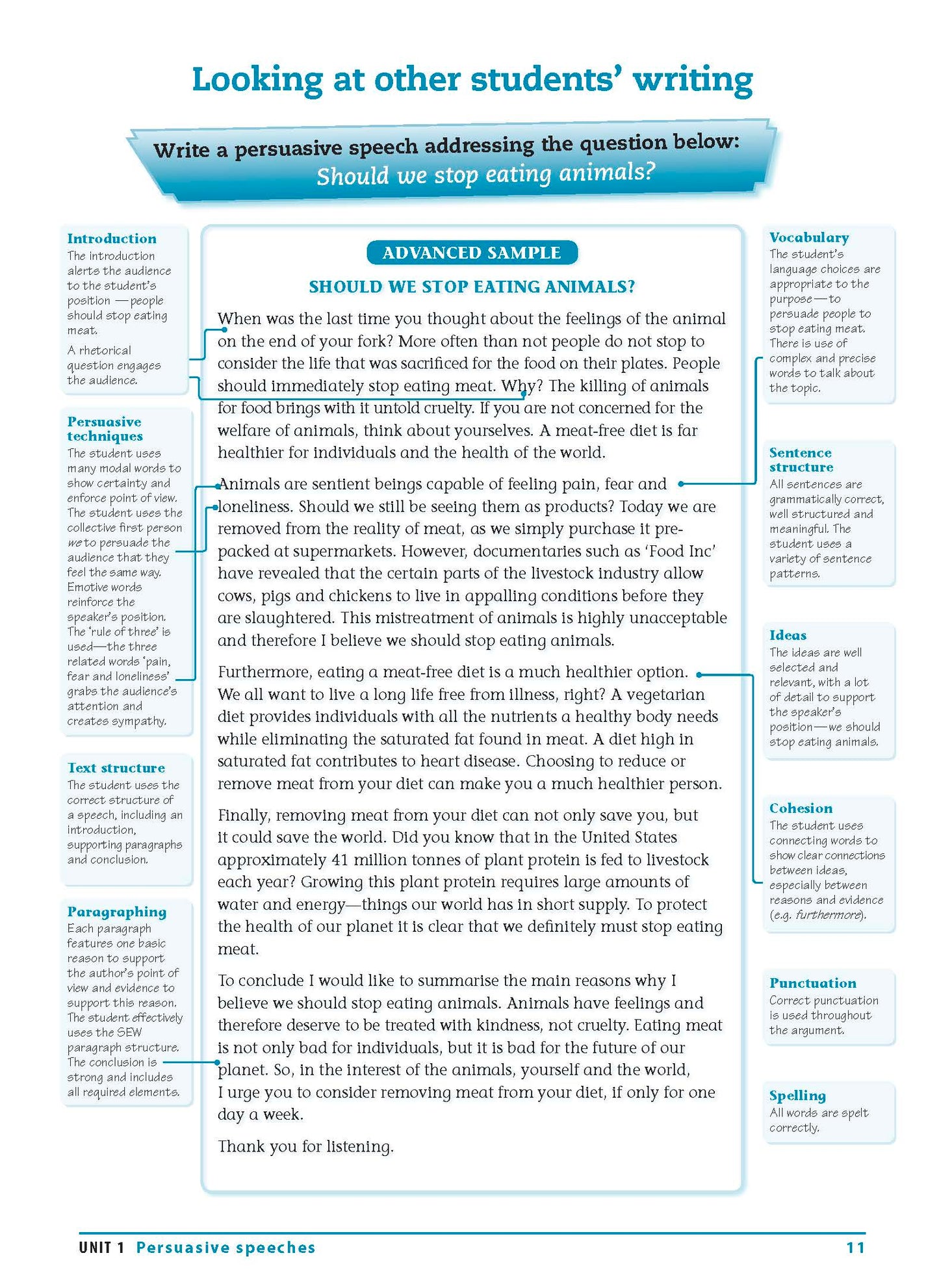 Excel Essential Skills - Writing & Spelling Workbook Years 7-8