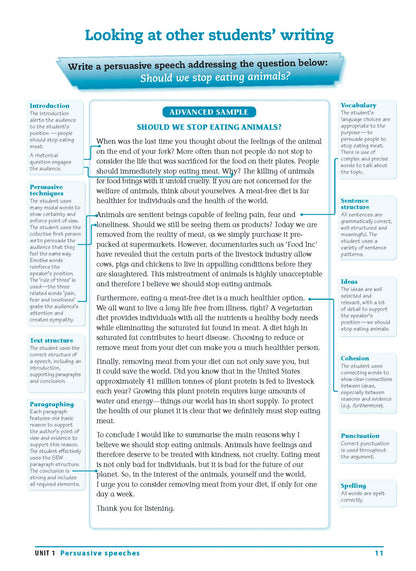 Excel Essential Skills - Writing & Spelling Workbook Years 7-8