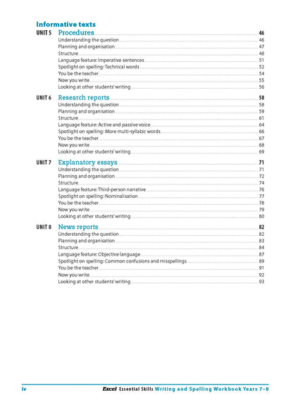 Excel English Book Pack Years 7-8