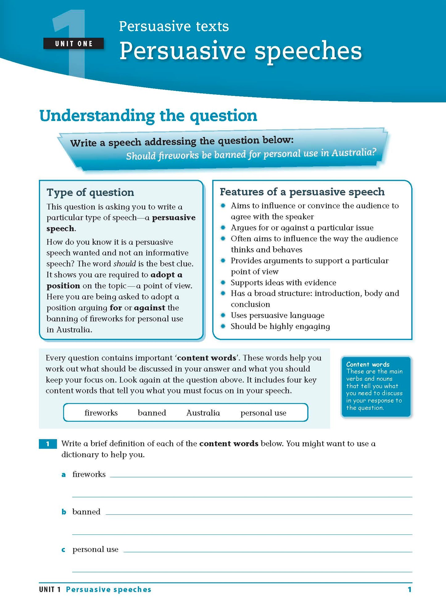 Excel Essential Skills - Writing & Spelling Workbook Years 7-8