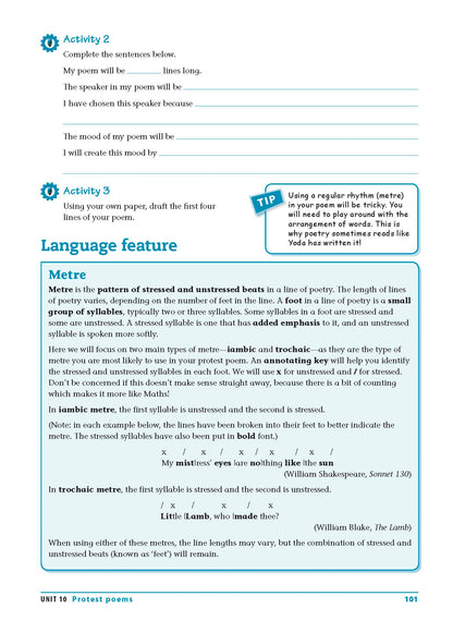 Excel Essential Skills - Writing & Spelling Workbook Years 9-10