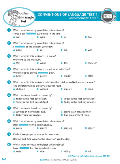 Excel Revise in a Month Year 2 NAPLAN*-style Tests