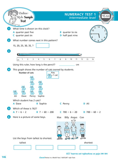 Excel Revise in a Month Year 2 NAPLAN*-style Tests