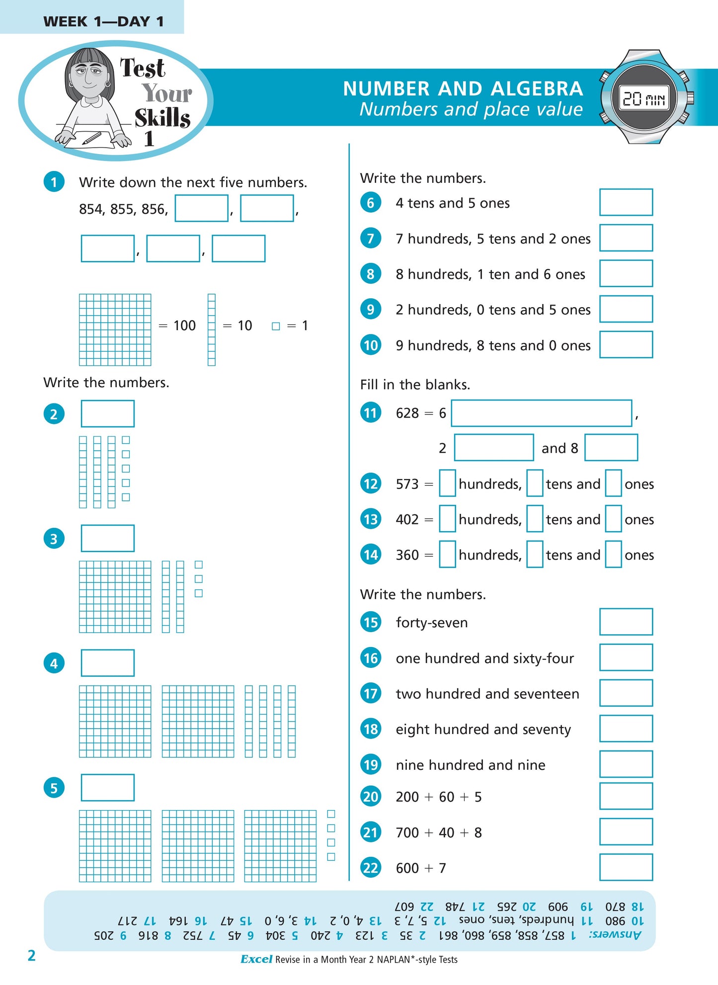 Excel Revise in a Month Year 2 NAPLAN*-style Tests
