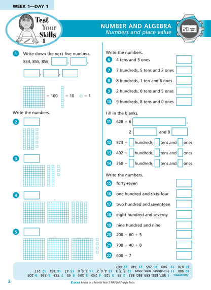 Excel Revise in a Month Year 2 NAPLAN*-style Tests