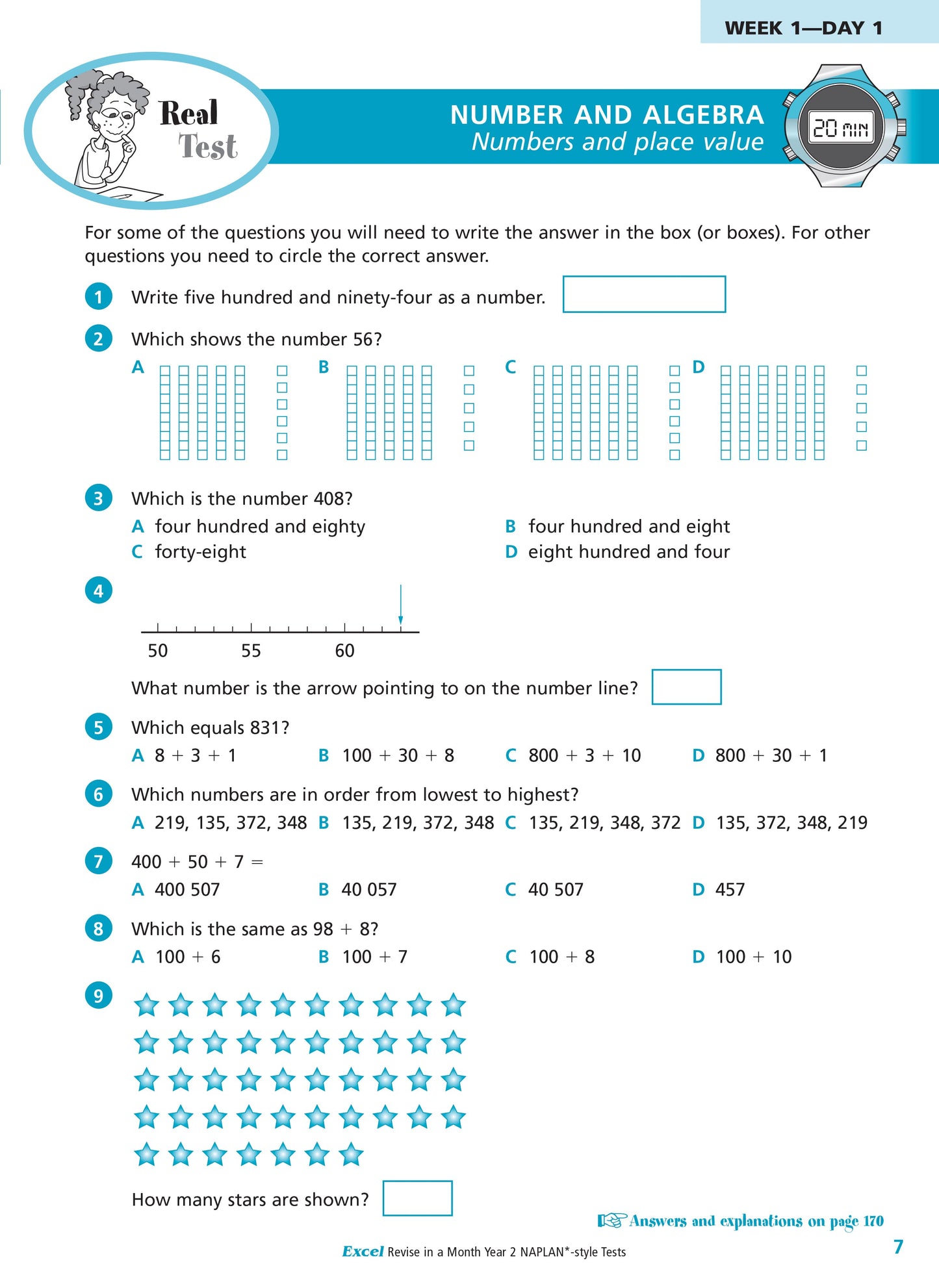 Excel Revise in a Month Year 2 NAPLAN*-style Tests
