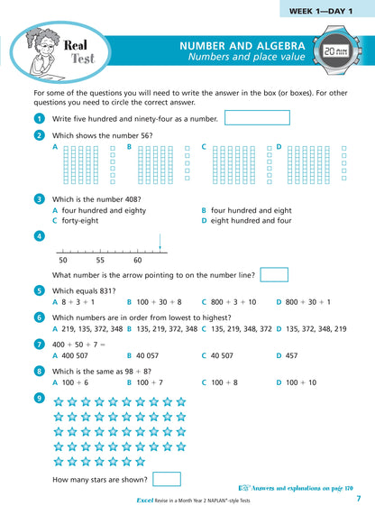 Excel Revise in a Month Year 2 NAPLAN*-style Tests