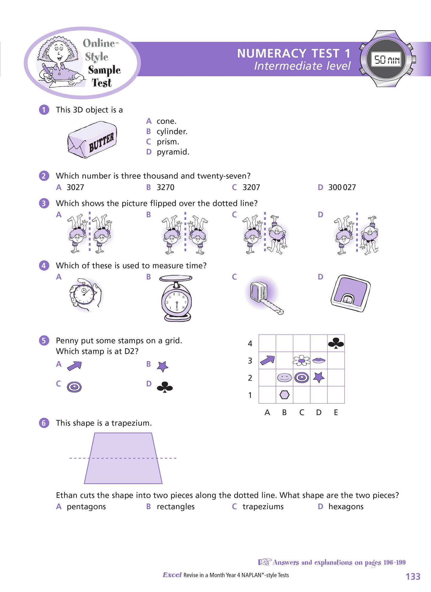 Excel Revise in a Month Year 4 NAPLAN*-style Tests