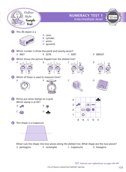 Excel Revise in a Month Year 4 NAPLAN*-style Tests